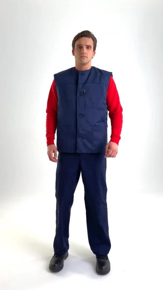 Жилет Эксперт утепленный ЭКОНОМ темно-синий